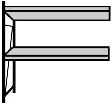 Großfach-Regal Serie B 67-GFH