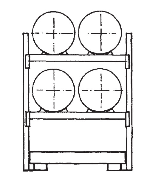 Fass-Kombiregal Typ 1