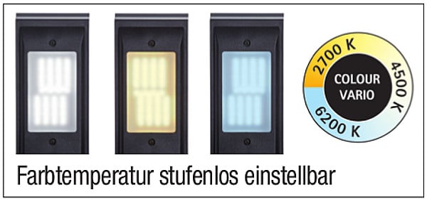 LED-Tischleuchte "MAUL Optimus colour vario", dimmbar