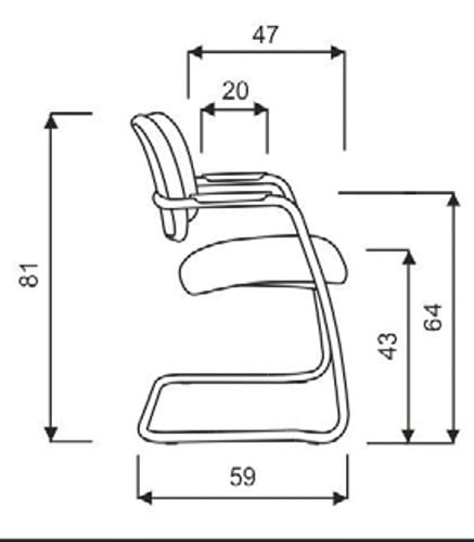 Hammerbacher Freischwingersessel, VE = 2 Stück