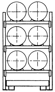 Fass-Kombiregal Typ 6