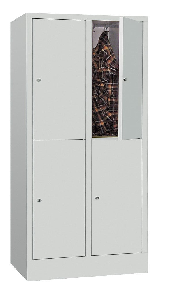 Stahl-Schließfachschrank, 4 Fächer