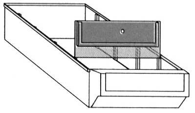 Trennwände 182mm breit, für Schubkästen D 3-5