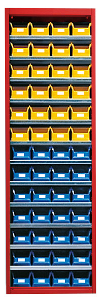 Stahl-Schrankregal mit Kästen 52 x Gr. 4