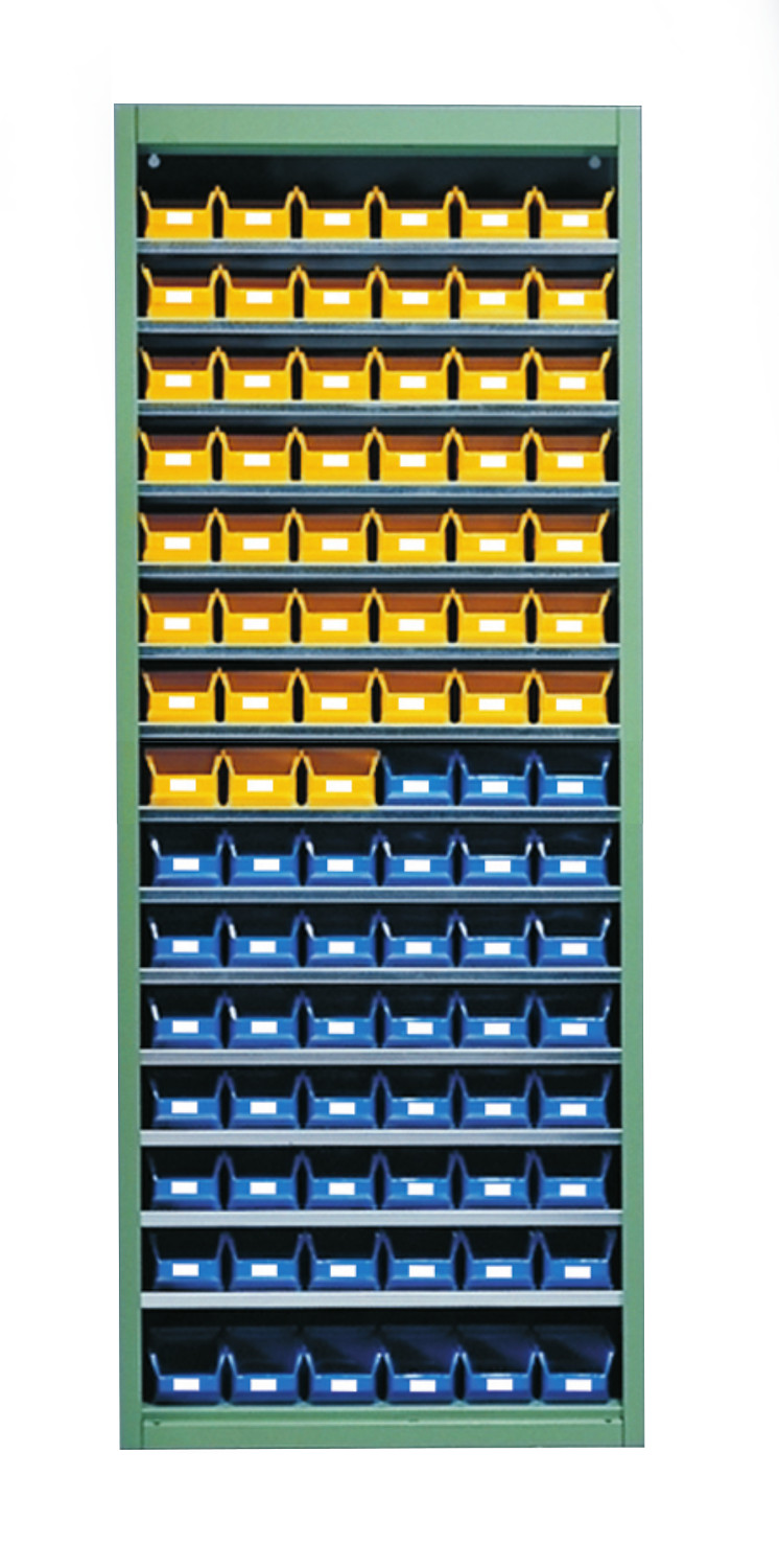 Stahl-Schrankregal mit Kästen 90 x Gr. 5