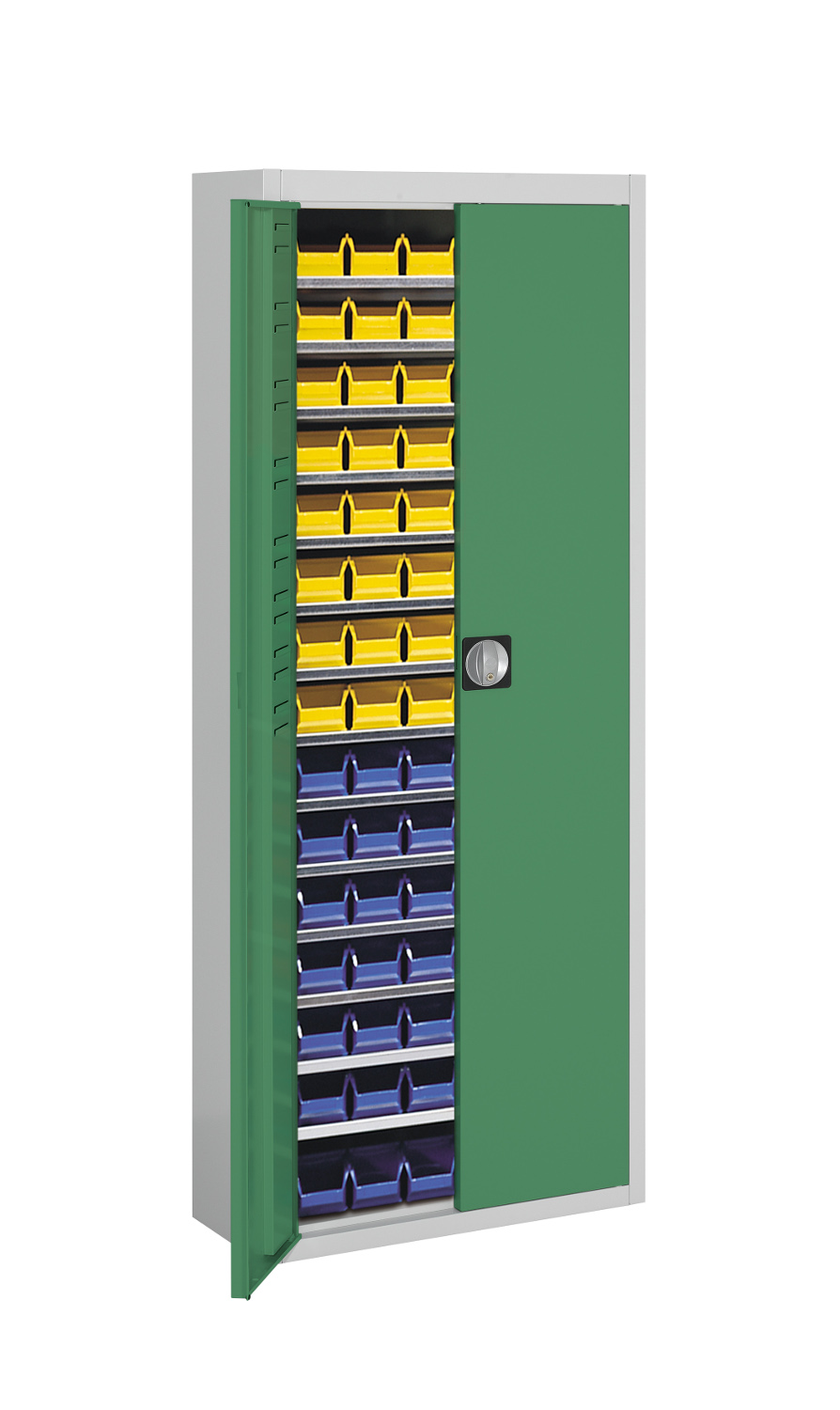 Stahl-Schrank mit Kästen Gr. 5