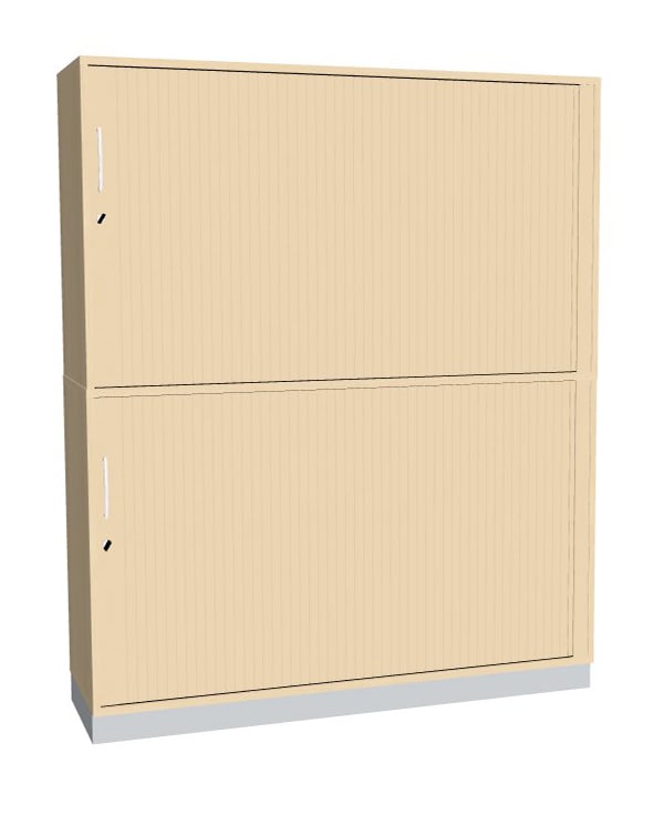 Querrollladenschrank mit 4 Fächern Serie dataline