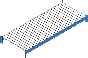 Fachebene mit Stahlsegmenten