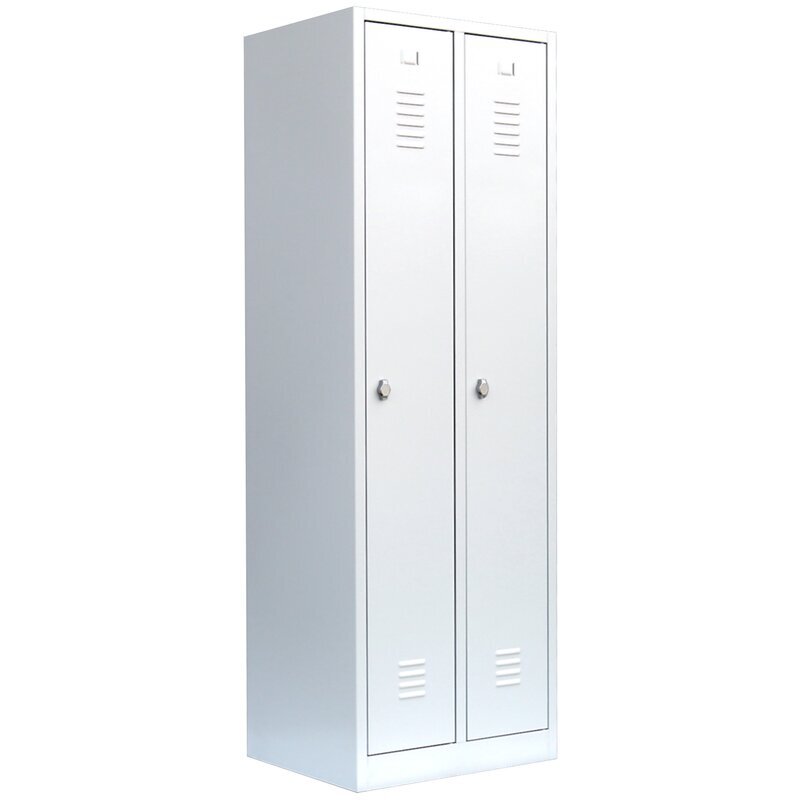 Lüllmann Stahl-Garderobenschrank 2 Abteile à 250 mm