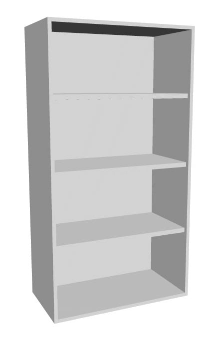 Aufsatz-Schrankregal 4  Ordnerhöhen 800mm breit Serie dataline