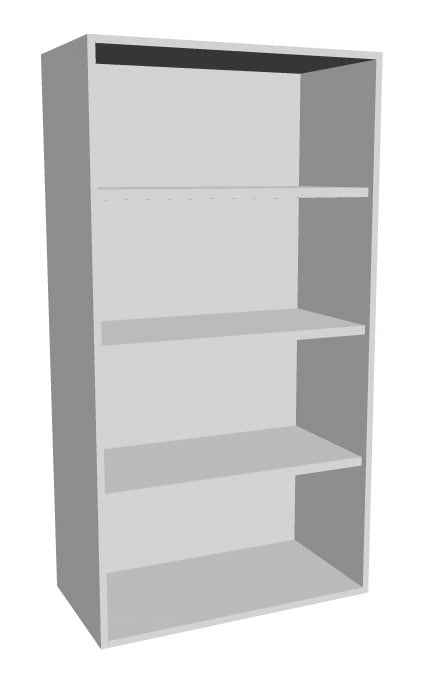 Aufsatz-Schrankregal 4  Ordnerhöhen 800mm breit Serie dataline