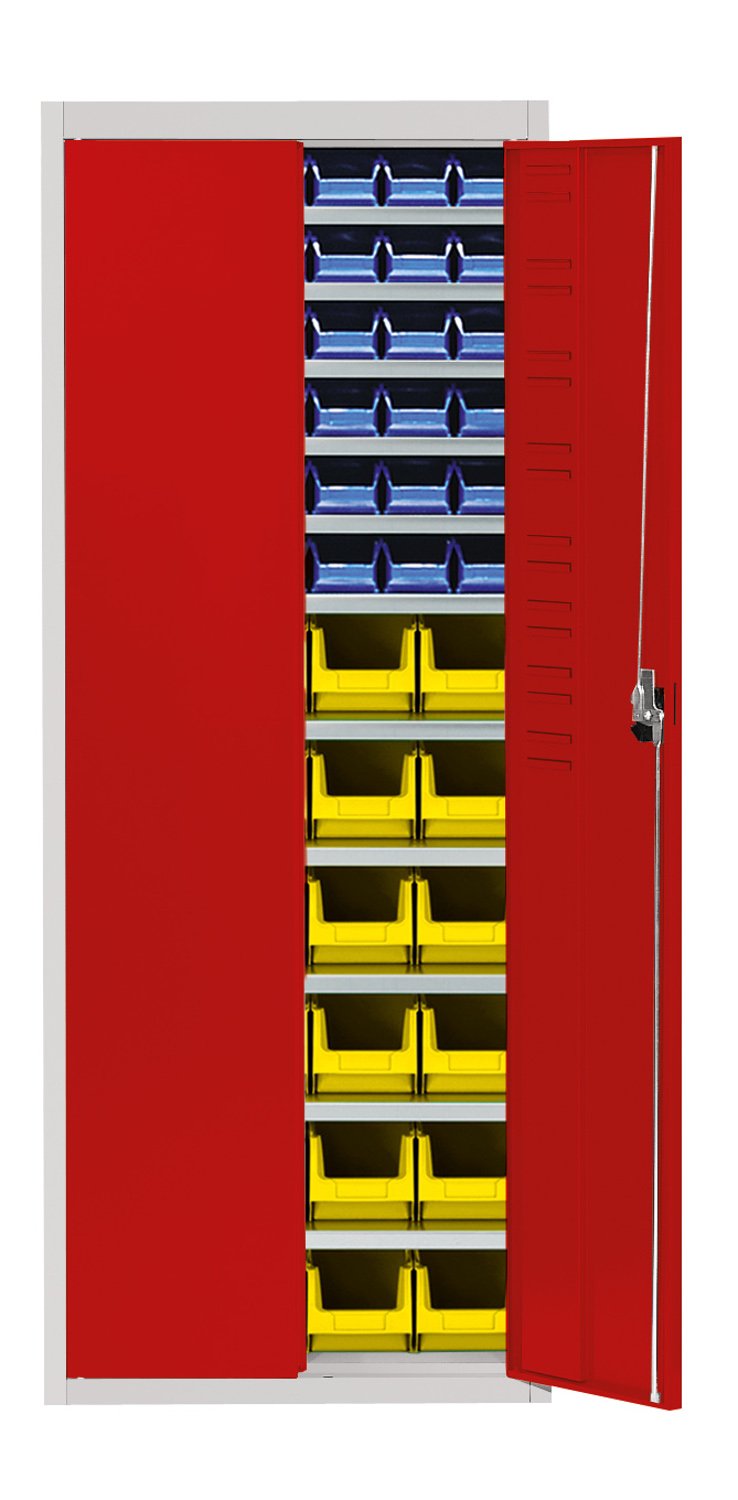 Stahl-Schrank mit Kästen Gr. 4+5