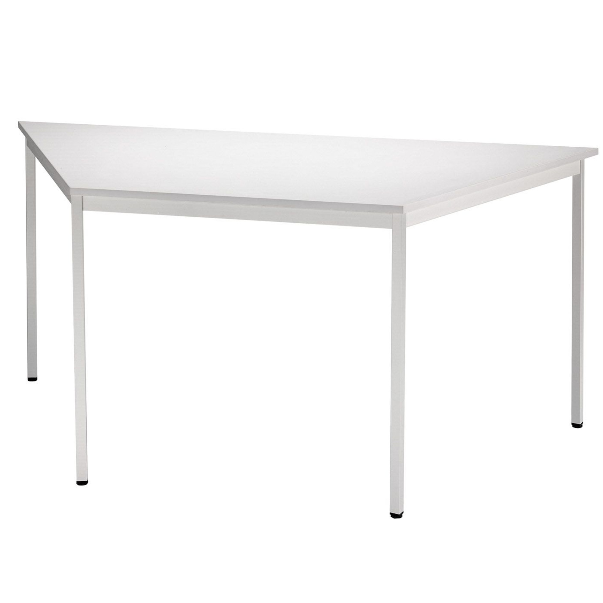 Konferenz-Trapeztisch, Platte grau, 1600x690x720mm, Serie orga V