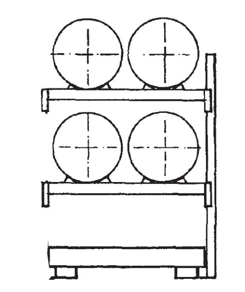 Fass-Kombiregal Typ 1