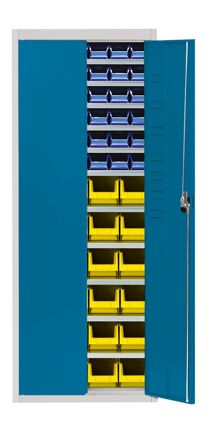 Stahl-Schrank mit Kästen Gr. 4+5