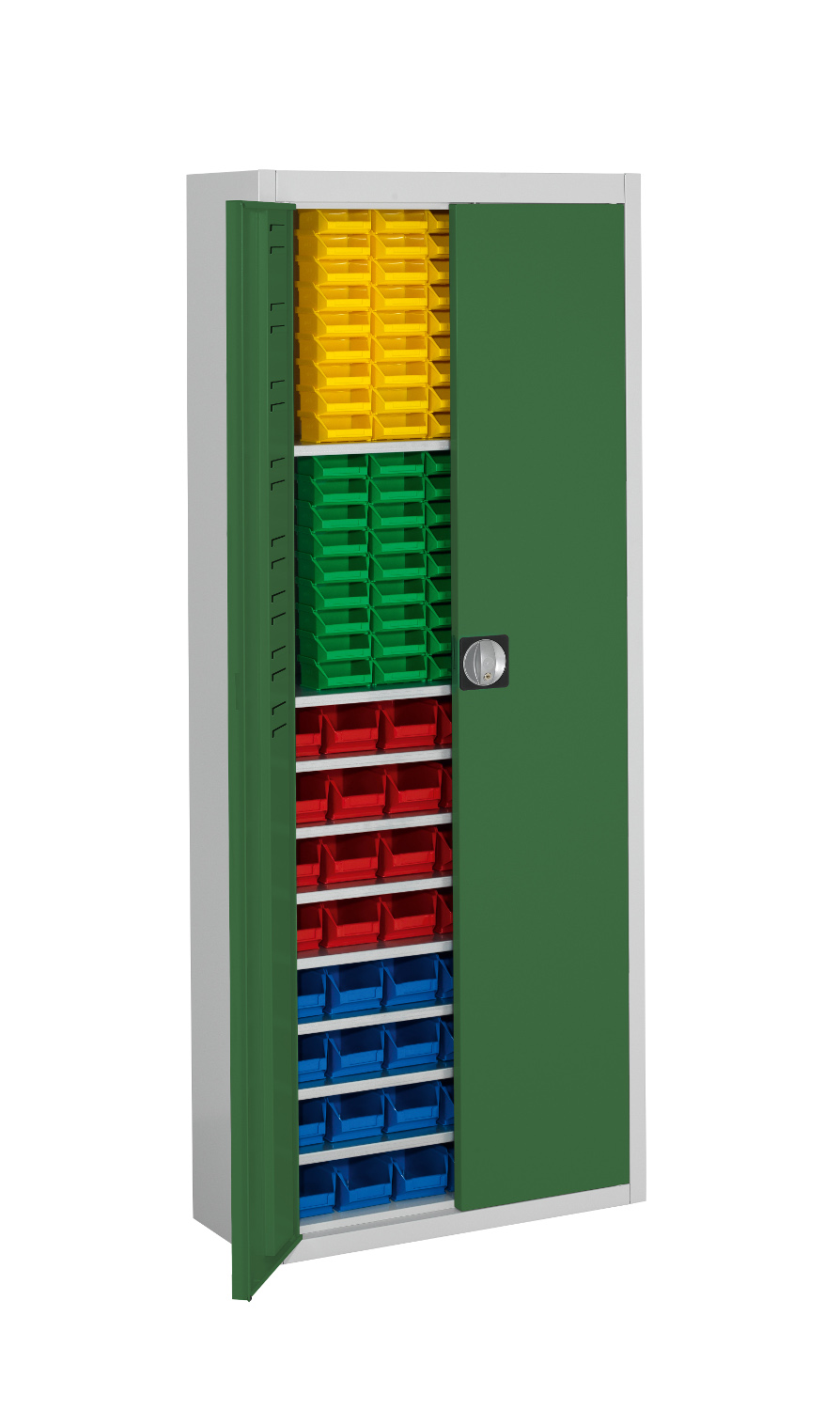 Stahl-Schrank mit Kästen Gr. 5+6