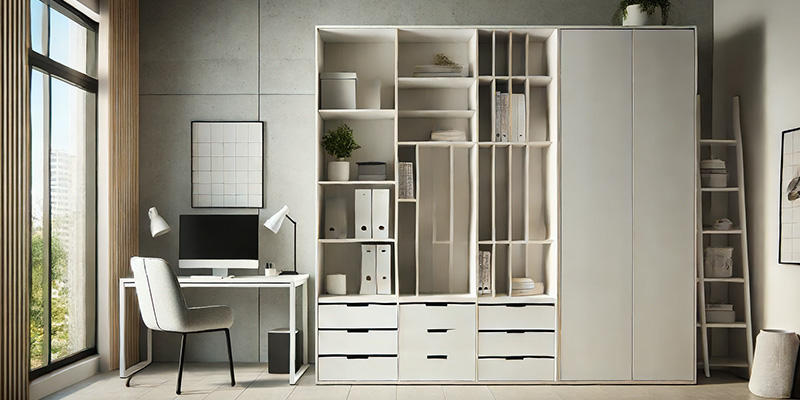 Stahl - Schrank Regal