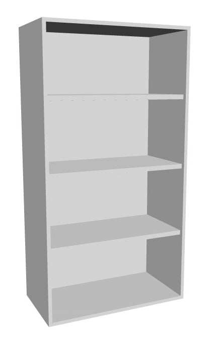 Aufsatz-Schrankregal 4  Ordnerhöhen 800mm breit Serie dataline