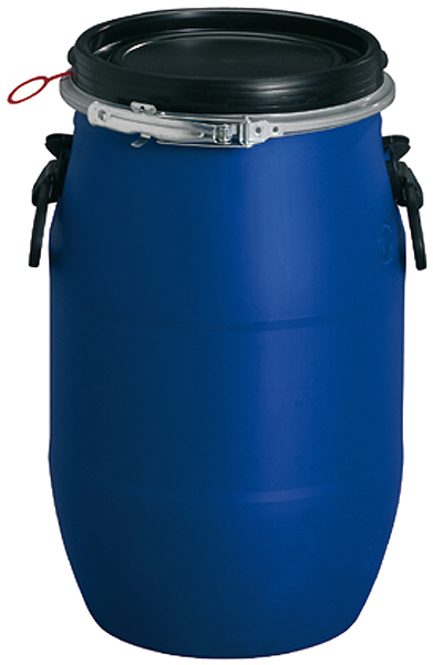 Rundfaß mit Weithalsöffnung für 30 Liter Inhalt, ø 310 x H 510mm, blau