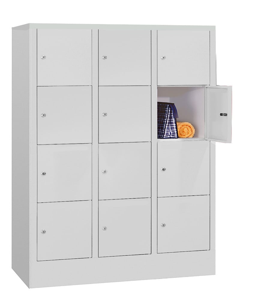 Stahl-Schließfachschrank, 12 Fächer