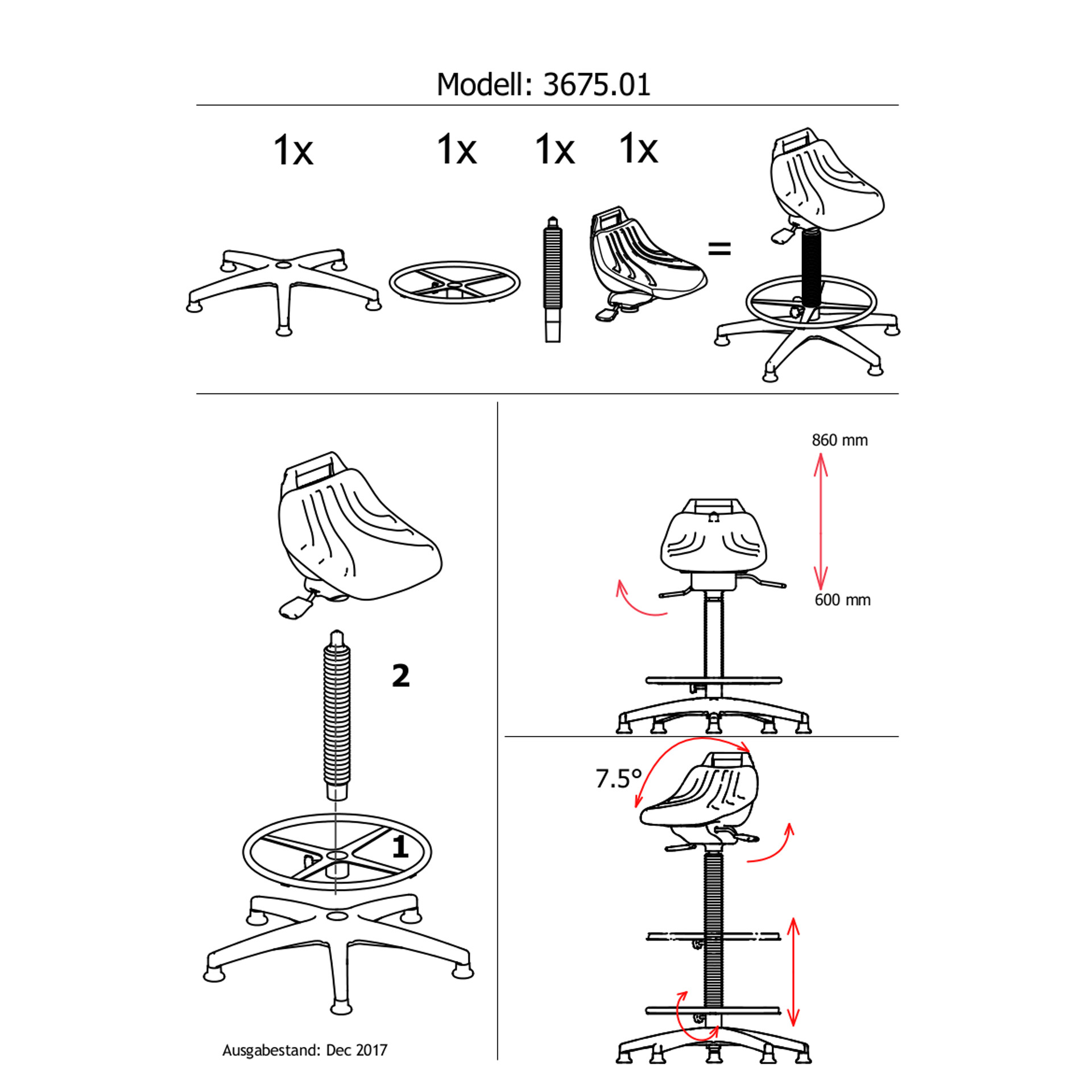 Industrie-Hocker