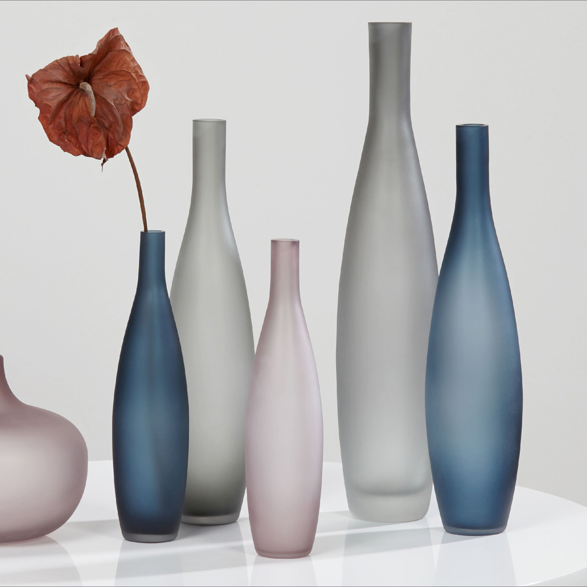 Kaheku Vase Sanica Flasche rosa