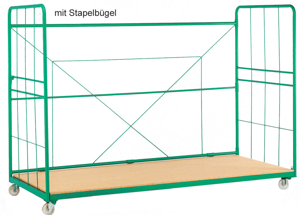 Rollcontainer Typ2702, stapelbar, 2700x1150x2050mm, Tragkraft 600 kg