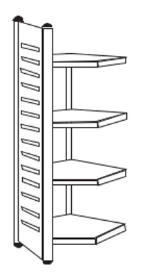 Eckfeld für Büro-Regale Serie M2