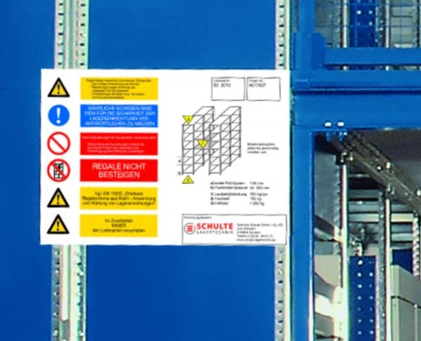 SCHULTE Regalbeschilderung DIN A4